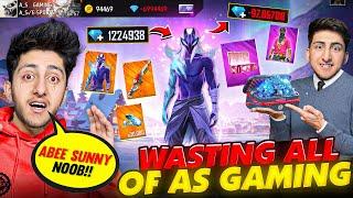 Wasting All Diamonds Of As Gaming  Id Hack Prank - Garena Free Fire