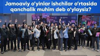 Jamoaviy o’yinlar ishchilar o’rtasida qanchalik muhim deb o’ylaysiz?