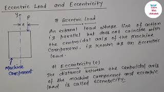 What is Eccentric load | Engineering Mechanics | Being Learning