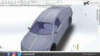 Car Surface Modeling in SOLIDWORKS #mechanical