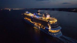 Anthem of the seas Southampton Arrival 02.08.2024 4k 30FPS UHD Mavic 3 pro