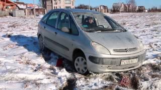 Тест сэнд-траков в снегу