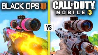 Call of Duty MOBILE (2021) vs BLACK OPS 4 — Gun Sounds Comparison