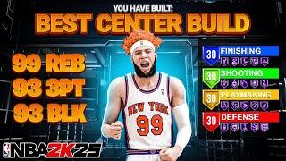 BEST CENTER BUILD IN NBA 2K25! Best ALL-AROUND BIG MAN BUILD! Best Build NBA 2K25!