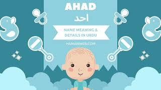 Ahad Name Meaning In Urdu | Ahad Naam Ka Matlab احد