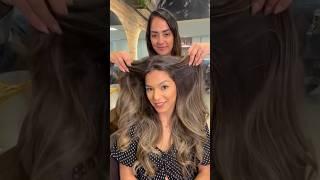 Morena iluminada - Tratamento capilar #tutorial #hairstyle #salaodebeleza #cabelos #mechasbalayage