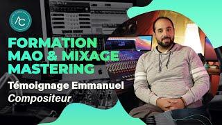 Emmanuel a suivi 2 formations chez nous !