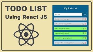Create TODO List Application using React JS and Bootstrap | Read and Store Data in the LocalStorage