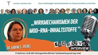 Wirkmechanismen der modRNA Inhaltstsoffe | Dr. nat. Sabine C. Stebel | 28.06.2024