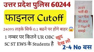 UP POLICE Final Cutoff 2024  | upp final cut off 2024 | Uttar Pradesh police final cut off 2024