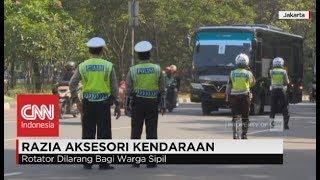 Polisi Gelar Razia Penggunaan Strobo, Rotator & Sirene