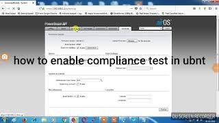 How to enable compliance test in ubnt | Enable compliance test mode |