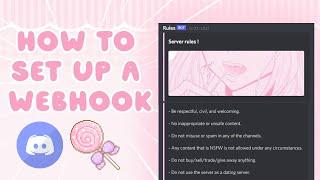 how to make an aesthetic webhook on discord  | Discord Tutorial