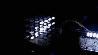 TRONIXTEC 4x4x4 LED Cube using ATmega8A and 16 Resistors