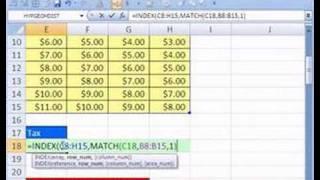 Excel Lookup Series #11: INDEX & MATCH functions Two 2 Way Lookup