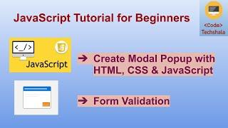 JavaScript Tutorial for Beginners - Modal Popup and Form Validation (Hindi)