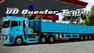 Tester || mod truck ud quester euro 5 trailer 40ft terbaru