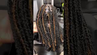 Small faux locs in 4b finish #fauxlocs #texturedlocs #loclife #locnation