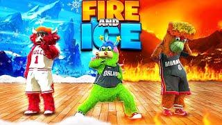 I WON THE FIRE & ICE EVENT WITH 3 MASCOTS in NBA 2K22! THREE LEGENDS DOMINATE NEW 2K EVENT!