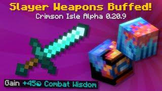 Slayer Weapons Buffed! + More Alpha Crimson Isle QoL Updates! (Hypixel Skyblock News)