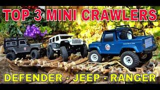 Mini RC Crawlers Top 3 Action Scale Crawler Course 1/24 Axial SCX24 RGT Defender V2 Outback Mini 2