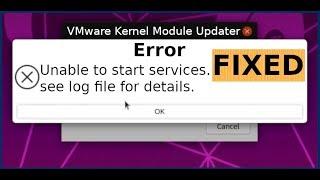 Unable to start services VMware error FIX | VMware kernel module updater Kali Linux error FIX Latest