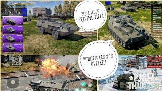 War Thunder Mobile December Fiat 6614 & m109g howizter gameplay