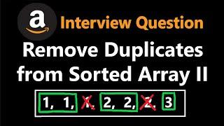 Remove Duplicates from Sorted Array II - Leetcode 80 - Python