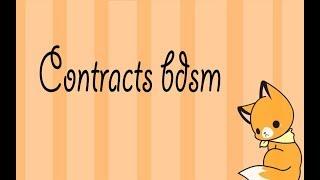 Contracts in Bdsm