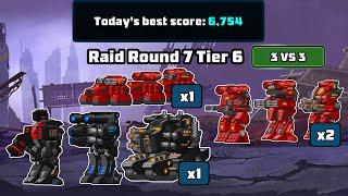 Raid Round 7 Tier 6 (3v3 Physical Raid) | Best Score | New 2024 Raid Guide | Supermechs