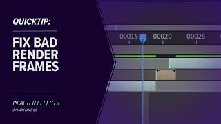 Fix Bad Render Frames Using Interpolation // After Effects Quicktip