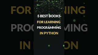 5 BEST books for learning PROGRAMMING in PYTHON. #python