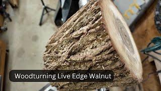 Wood Turning This Walnut Log into SOMETHING AMAZING!