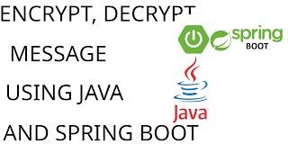 symetric encryption, decryption using java security and spring boot