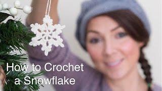 How To Crochet a Snowflake