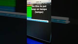Do this to put loops on tempo (BPM) in logic pro x