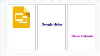 How to add three columns in google slides