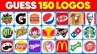 Guess the Logo in 3 Seconds | 150 Famous Food & Drink Edition  Logo Quiz 2024