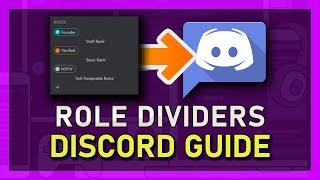 How To Create Role Dividers on Discord (Role Categories)