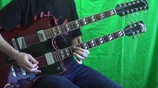 Guns N' Roses -  Knockin' On Heaven's Door Live Paris 92 (guitar cover) with Gibson EDS 1275!!