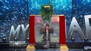 NATIONAL COSTUME of Miss Myanmar Htet Htet Htun