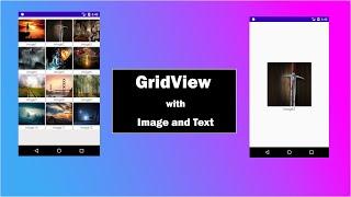 Android GridView || GridView With Image and Text || GridView Open new activity on item are click.