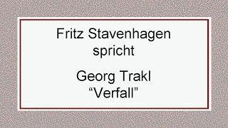 Georg Trakl „Verfall"