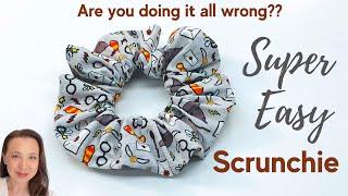 Easiest Way to Make a Hair Scrunchie - EASY DIY sewing project