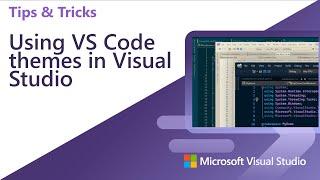 Using VS Code themes in Visual Studio 2022