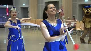 Sanok avec majorettes perform at Diffwinds 2023