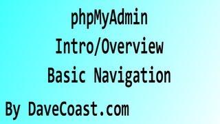 phpMyAdmin Intro/Overview - MiniMorsel