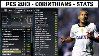 PES 2013 - Corinthians - Stats - PS2