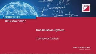 PowerFactory – Transmission System – Contingency Analysis