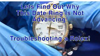 Rolex Repair - Troubleshooting a Stuck Date Ring on your Mechanical Watch